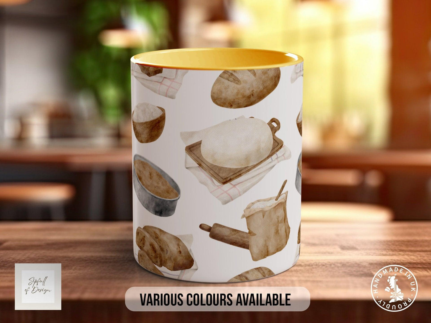 Baking Pattern Mug – Design D (Full Wrap)