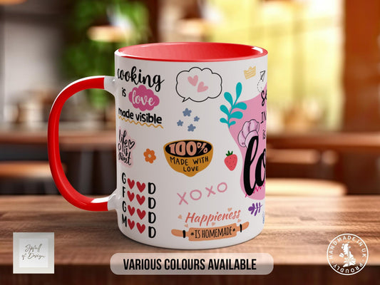 Love Baking Mug – Handmade Ceramic Mug Dishwasher Safe | Heartfelt Baking Gift