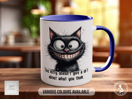 Funny Black Cat Mug