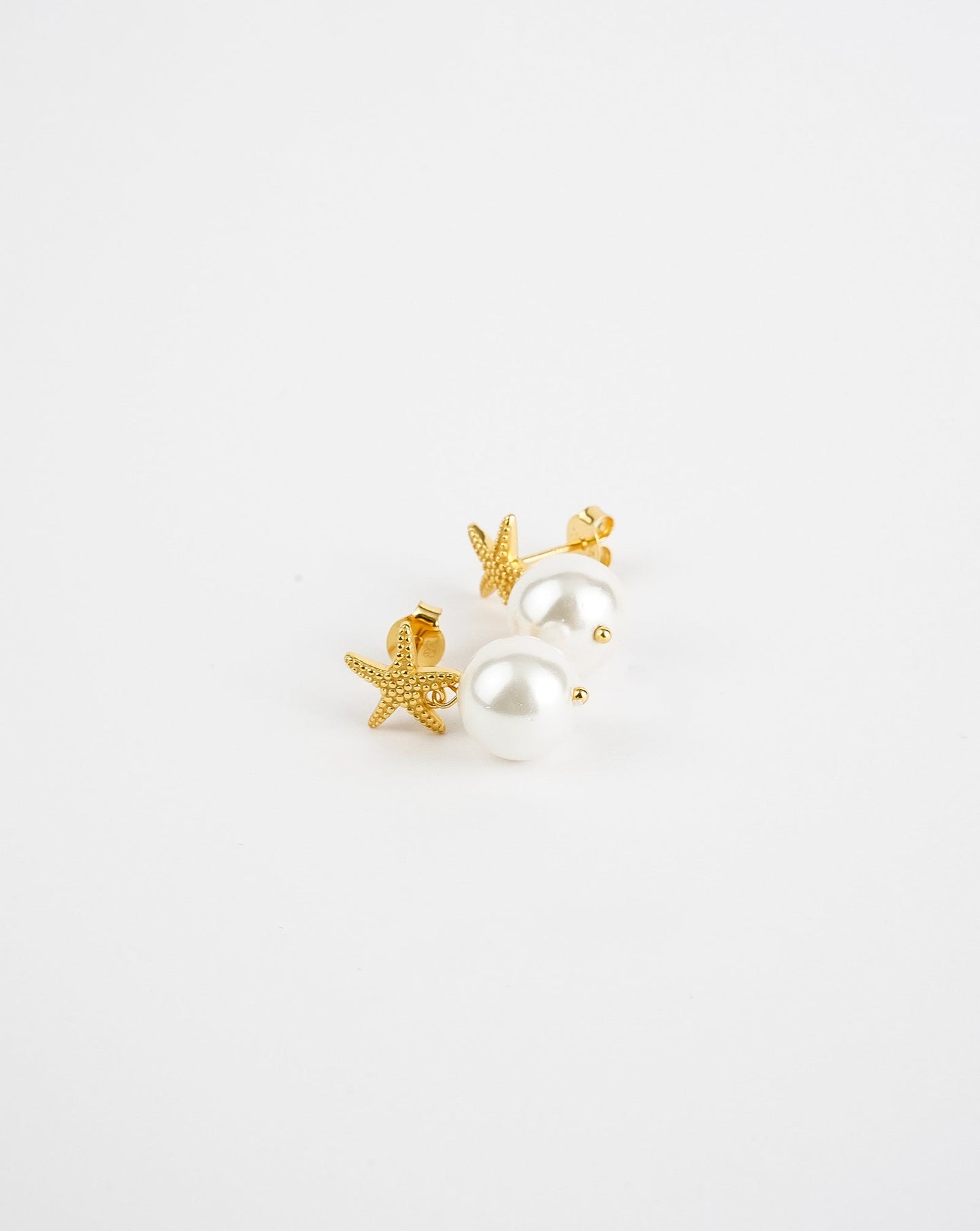 Star Fish Pearl Earrings