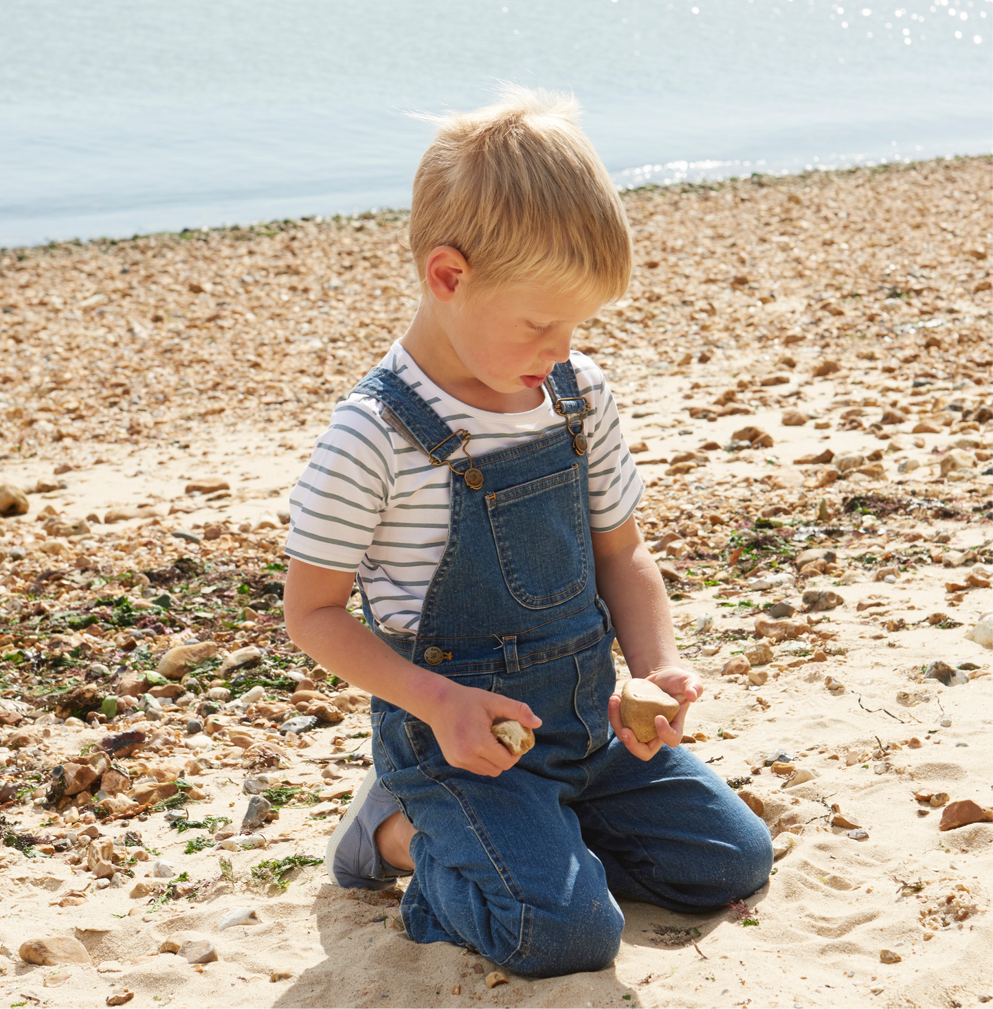 Blue Breton Stripe Summer T-Shirt