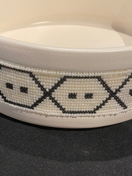 Contemporary Ceramic Beaded Bowl