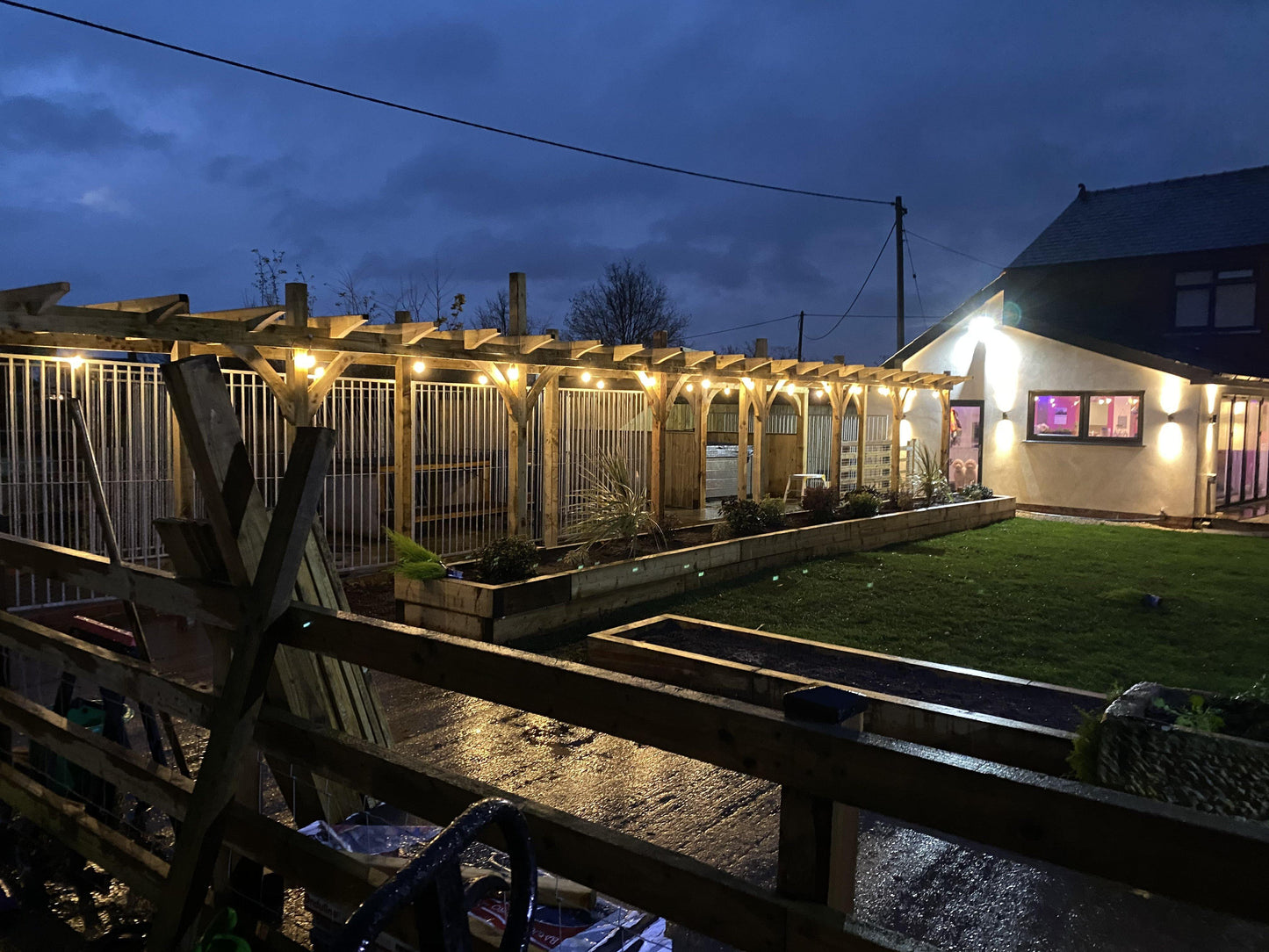 30M / 98FT Elite Festoon Outdoor LED Waterproof Connectable Warm White Heavy Duty String Lights