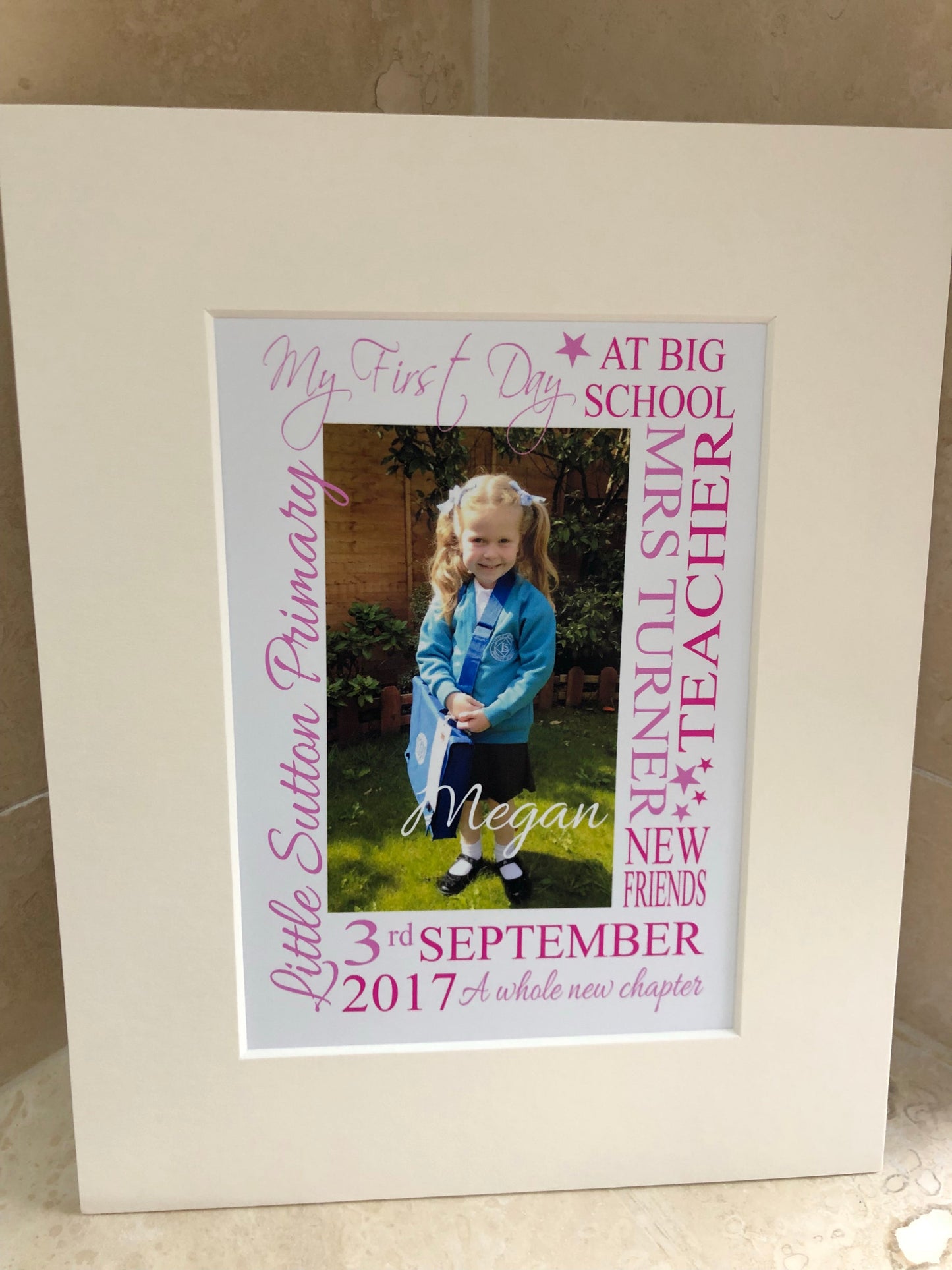 My First Day At School print