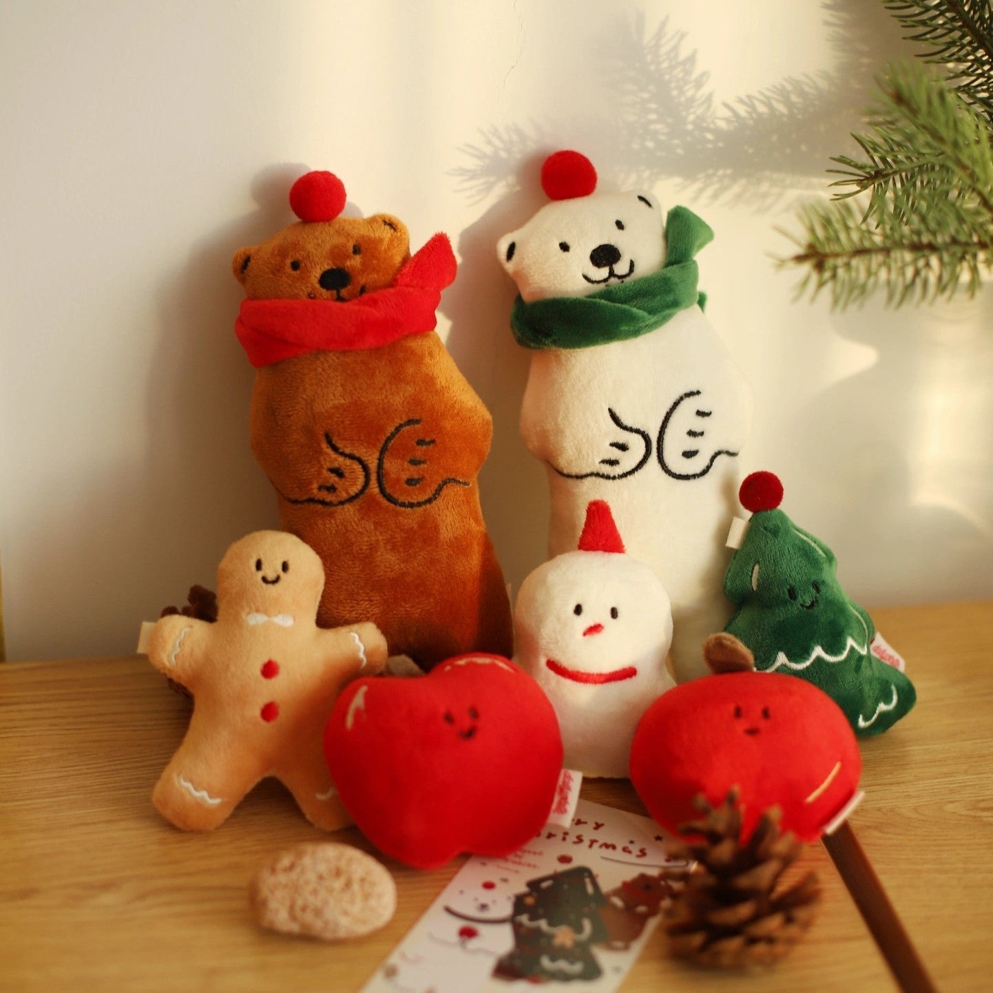Daily White | Gingerbread Man Plush Charm