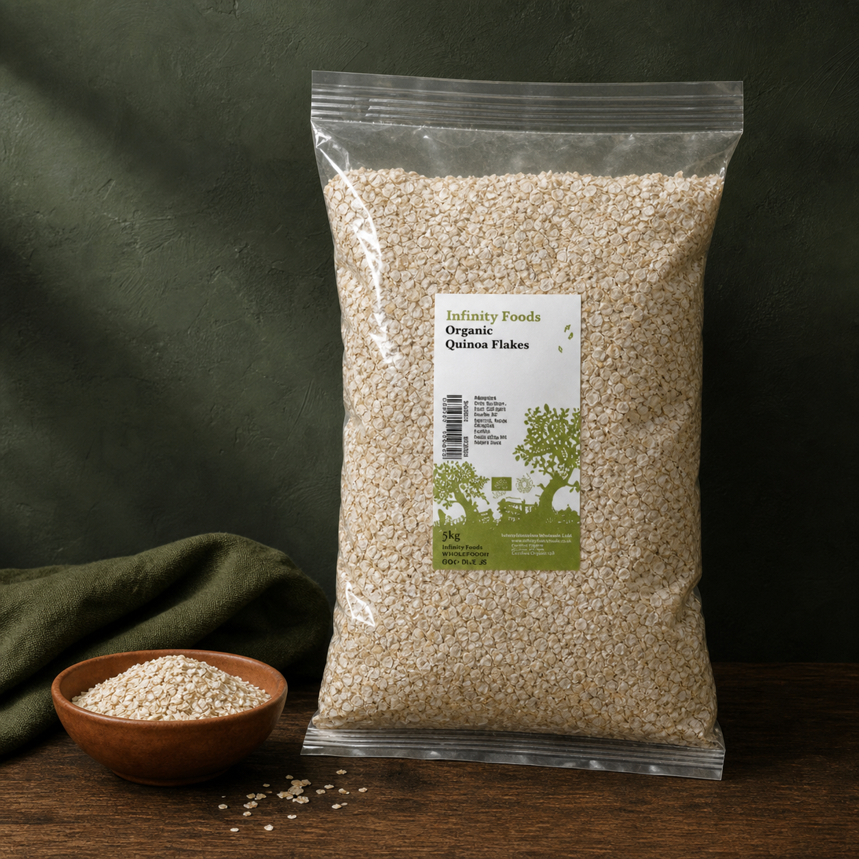 Infinity Foods Bulk Organic Quinoa Flakes