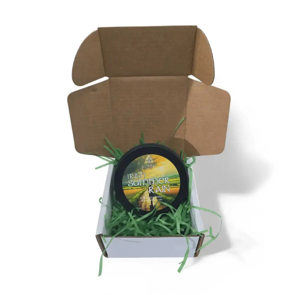 Irish Summer Rain- Atmospheric Tin Candle