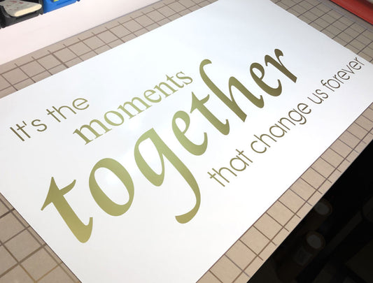 Its the Moments Together Wall Sticker Quote