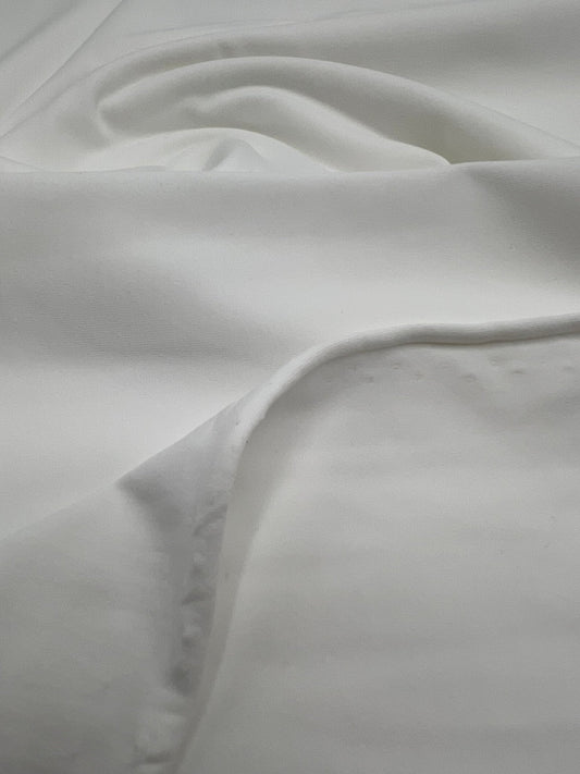 Ivory Stretch Jersey 220GSM 4 Way Stretch Fabric