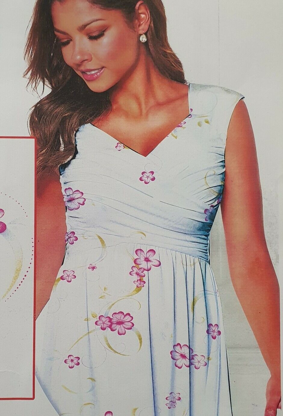 Ivory Pink Swirl Printed Scuba Crepe Jersey Fabric 4 Way Stretch