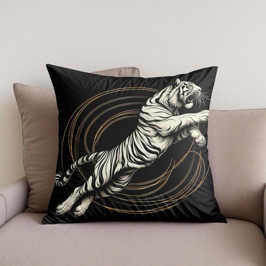 Golden Leap Majesty Cotton Cushion