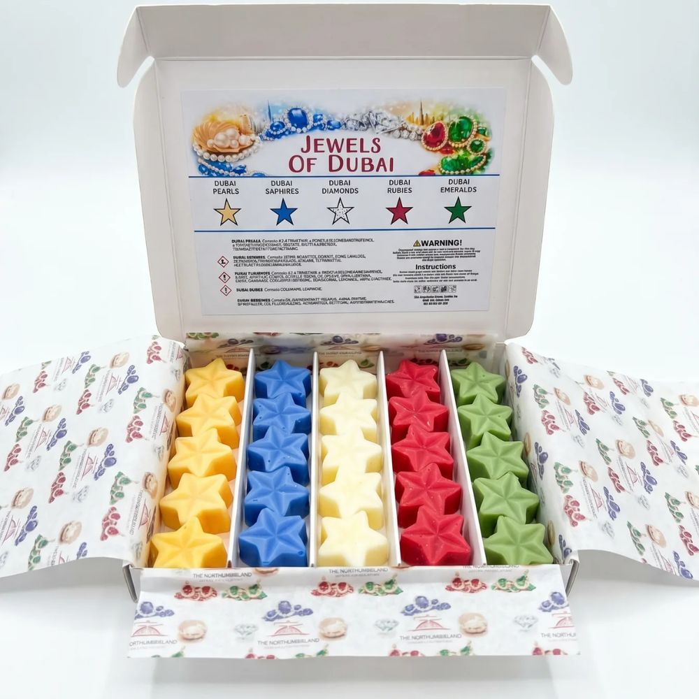 Jewels of Dubai Wax Melt Selection Box – 5 Luxury Dubai-Inspired Scents