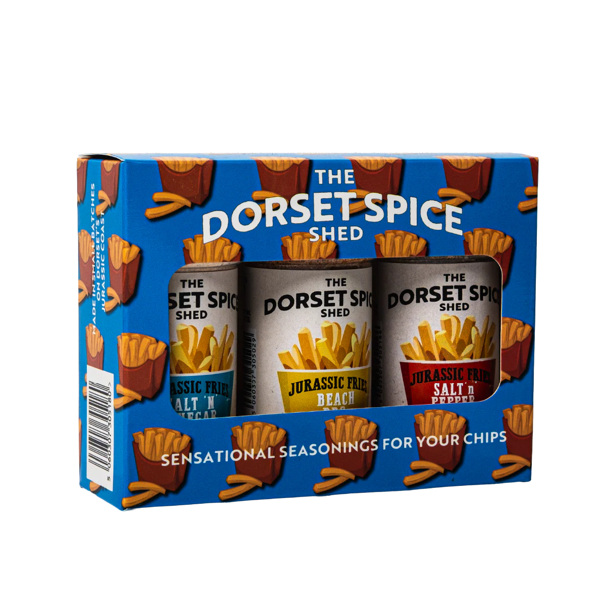 Jurassic Fries Gift Pack Three flavours BBQ, Chinese Salt & Pepper & Salt & Vinegar