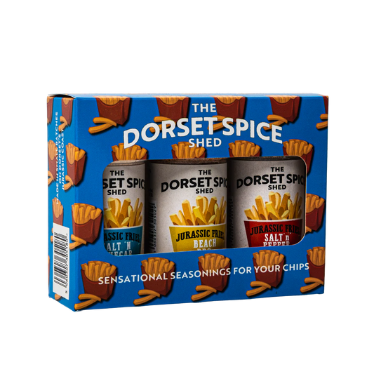 Jurassic Fries Gift Pack Three flavours BBQ, Chinese Salt & Pepper & Salt & Vinegar