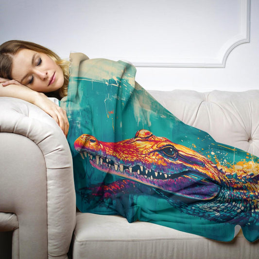Crocodile Jungle Blanket