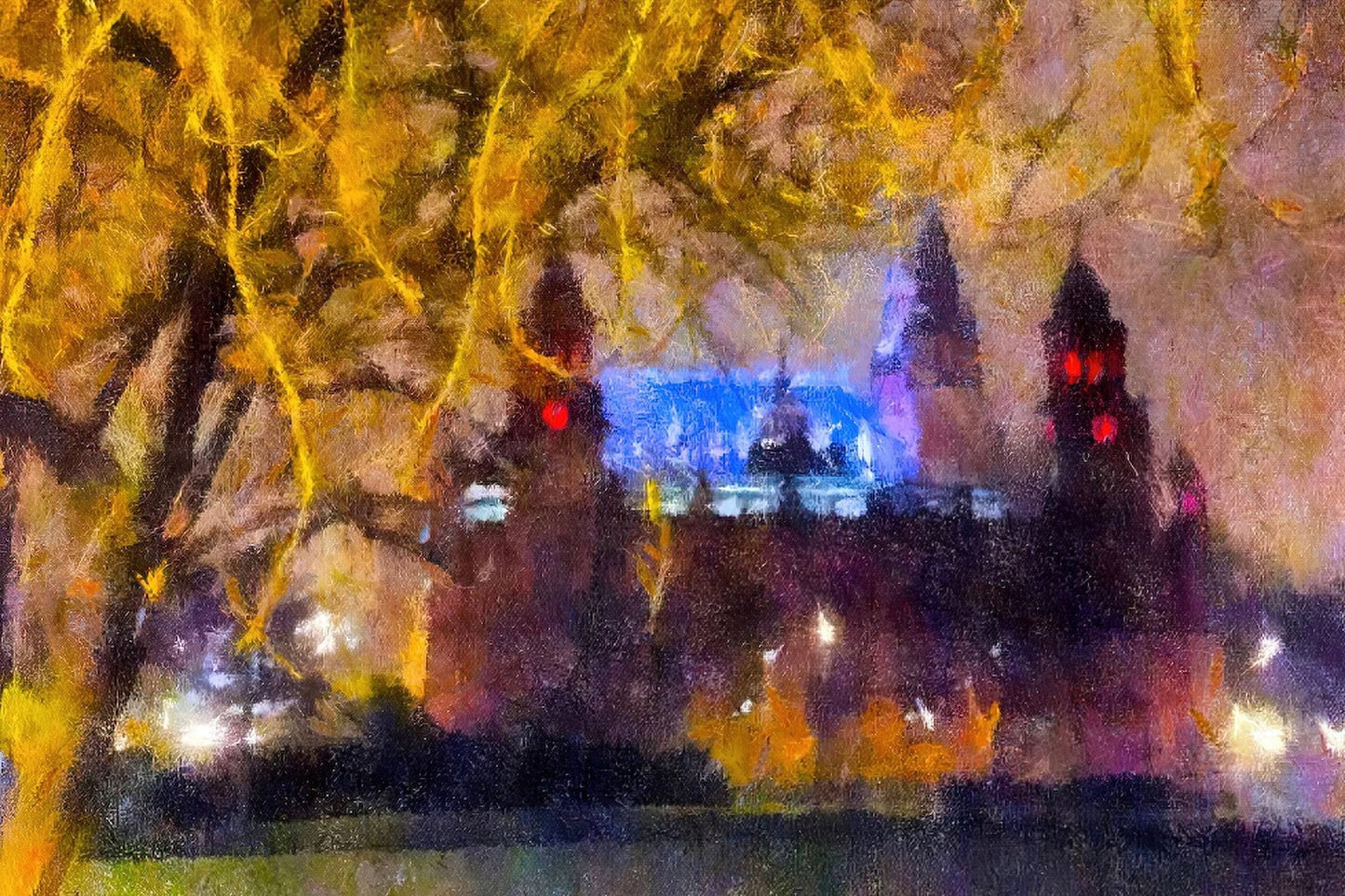 Kelvingrove Nights | Statement Interior Wall Art from Scotland