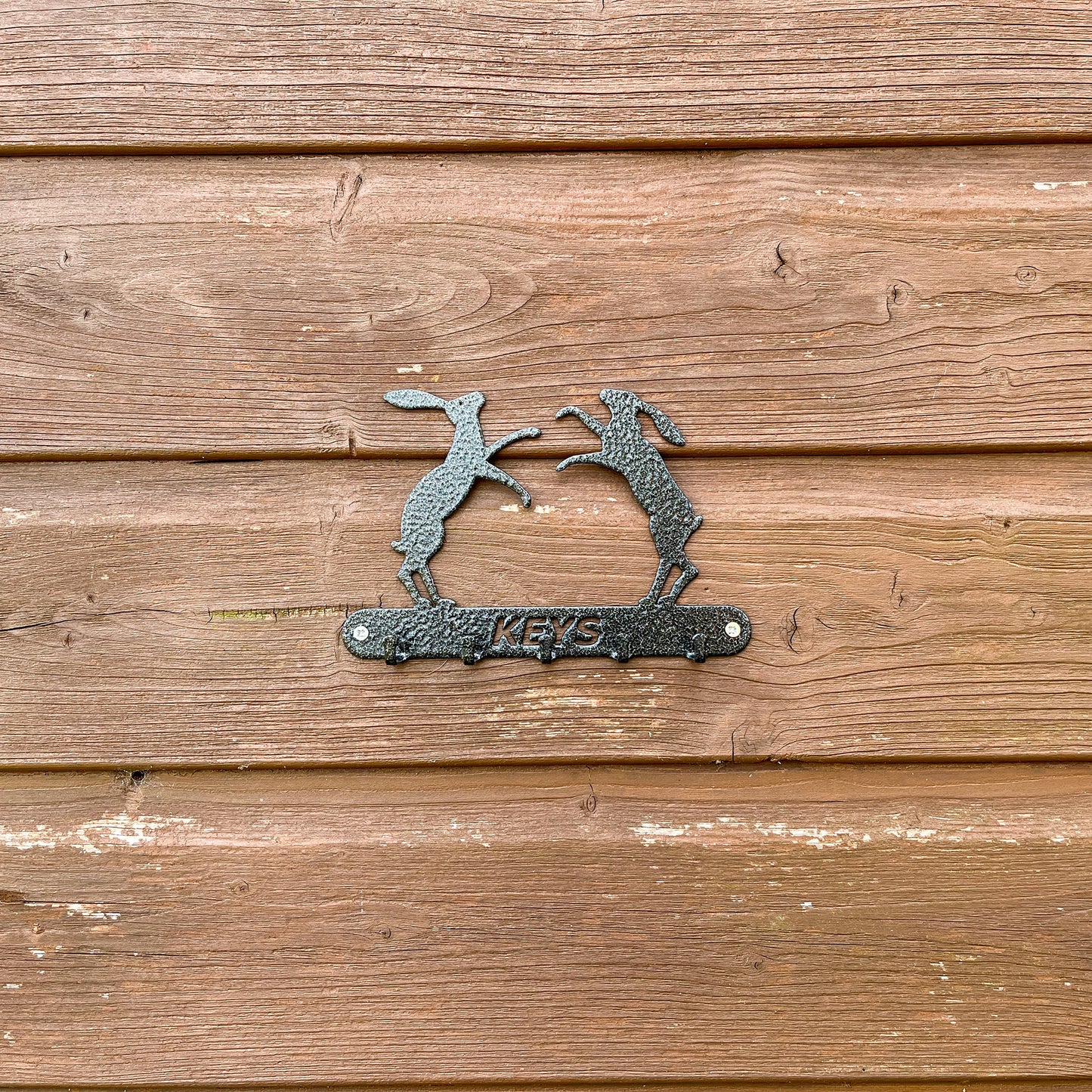 PoppyForge Boxing Hares Key Holder