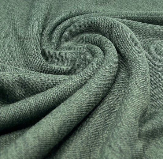 Khaki Melange Knit Stretch Fabric