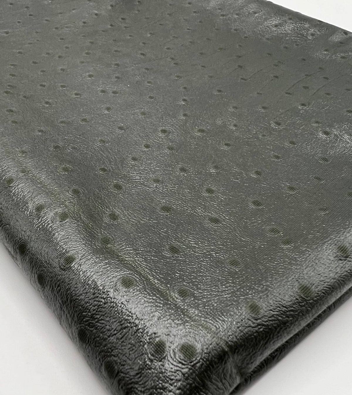 Khaki Spot Wet look Leather 2 Way Stretch Dress Craft Fabric