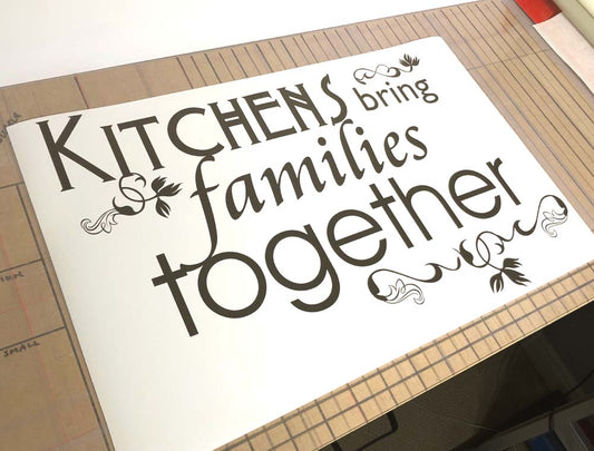Kitchens Bring Families Together Wall Sticker
