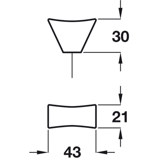 Knob, Zinc Alloy, 43mm, Caleido | CLEARANCE