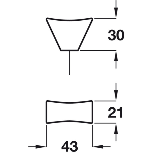 Knob, Zinc Alloy, 43mm, Caleido | CLEARANCE