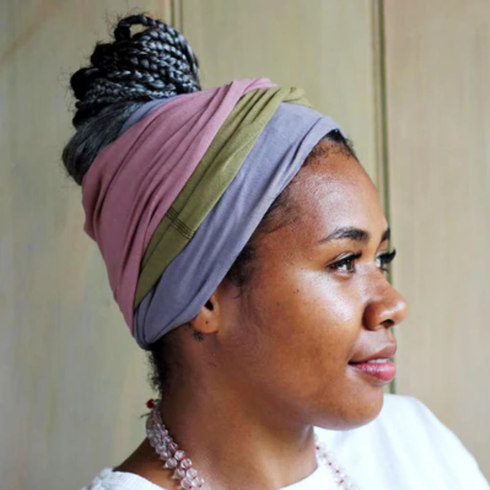 KOOSHOO Twist Headband Jet Black – Organic Fairtrade
