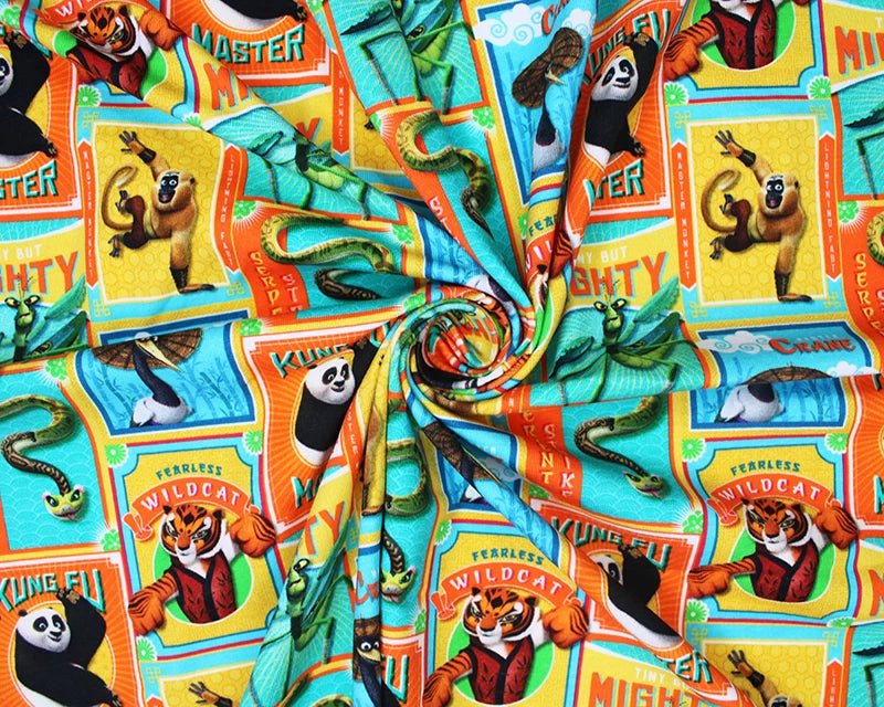 Kung Fu Panda Cotton Stretch Jersey 200 GSM 95/5 Lycra 4 Way Stretch
