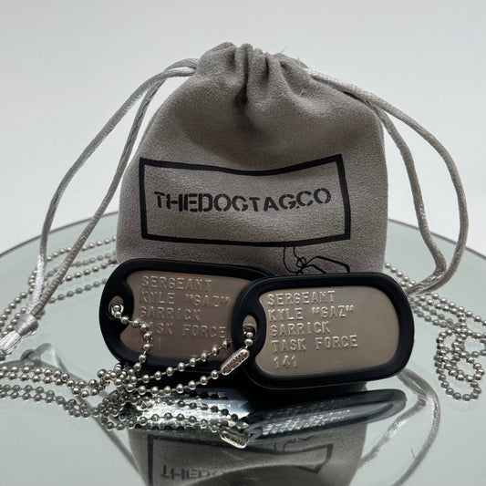 'KYLE GAZ GARRICK' Military Dog Tags - Cosplay Costume Prop Replica - Stainless Steel Chains Included