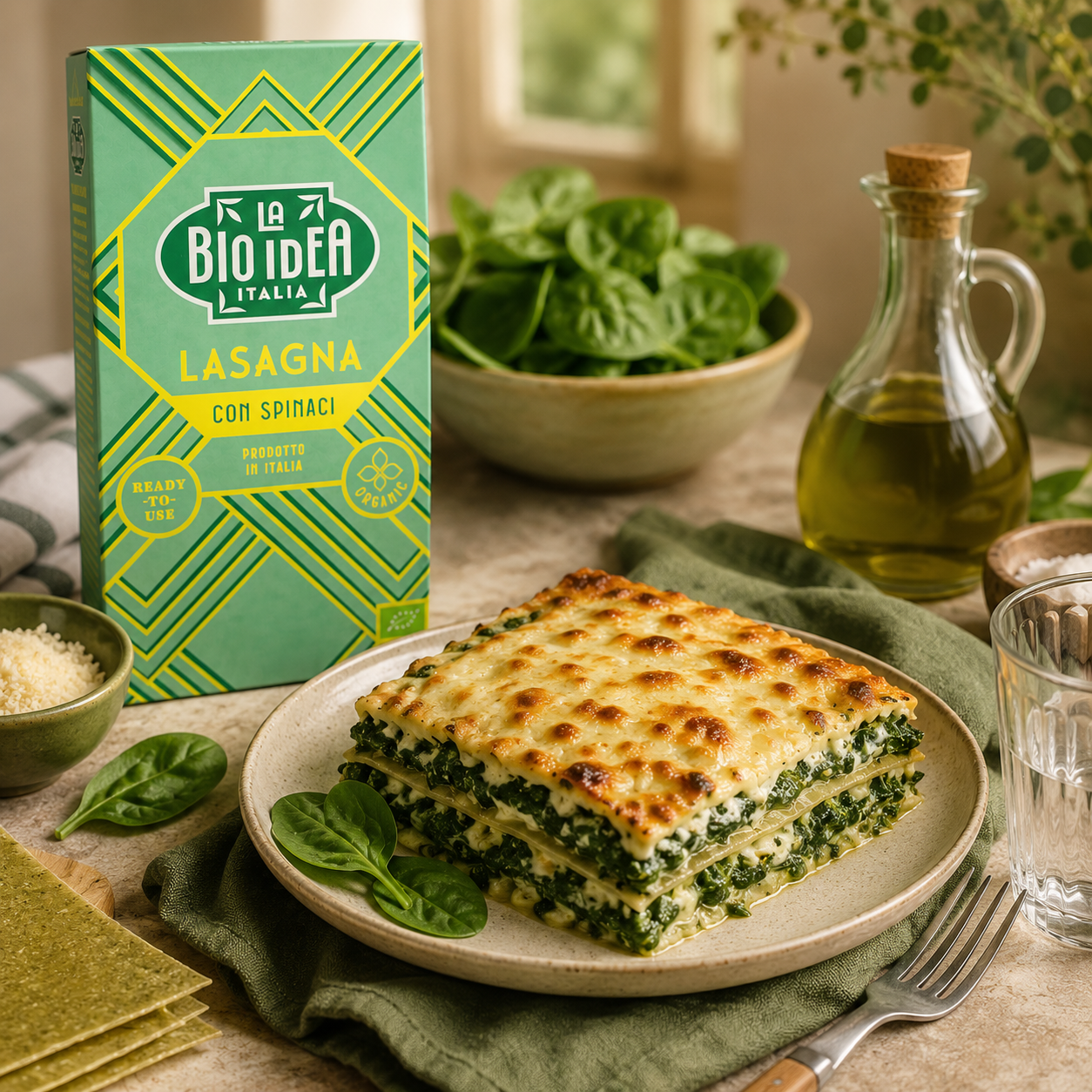 La Bio-Idea Organic Spinach Lasagne