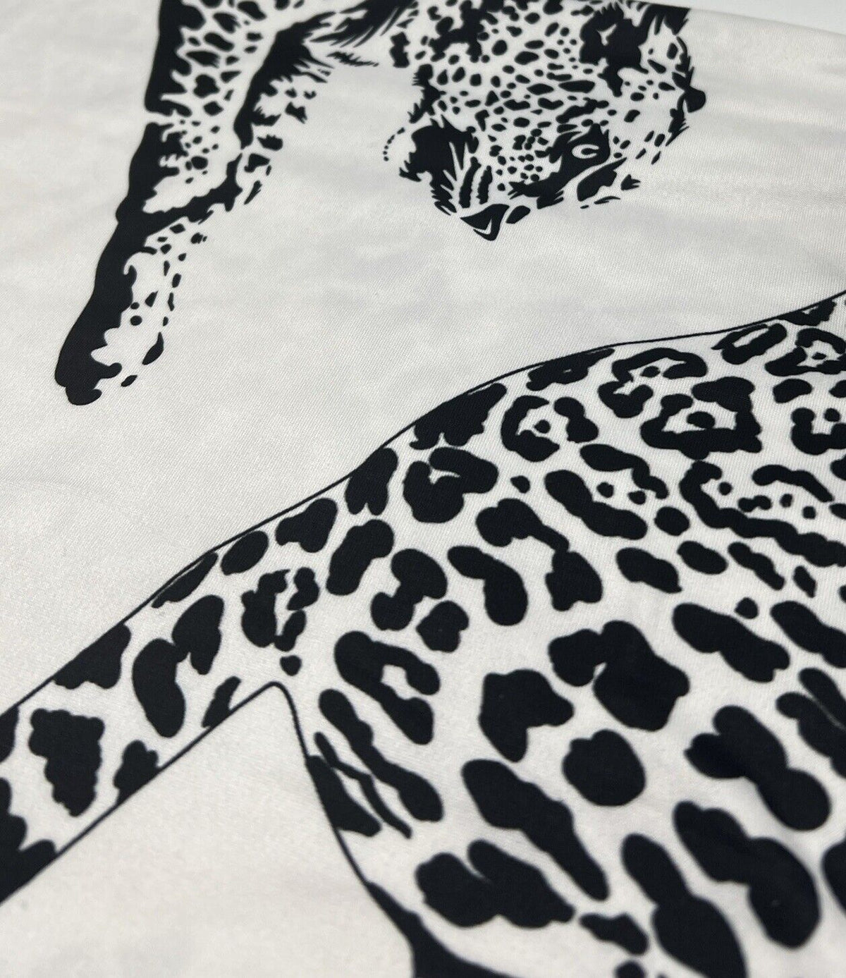 Large Leopard Print Super Soft Spun Poly Stretch Fabric