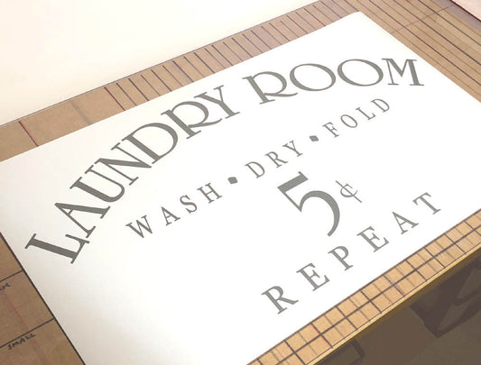 Laundry room wall sticker quote