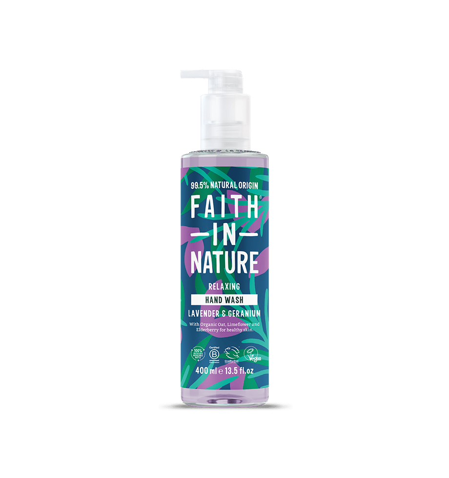 Lavender & Geranium Hand Wash 400ml – 99.5% Natural Origin