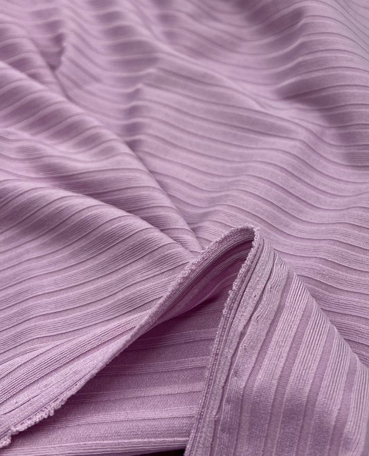 Lilac 8x4 Wide Rib Stretch Fabric