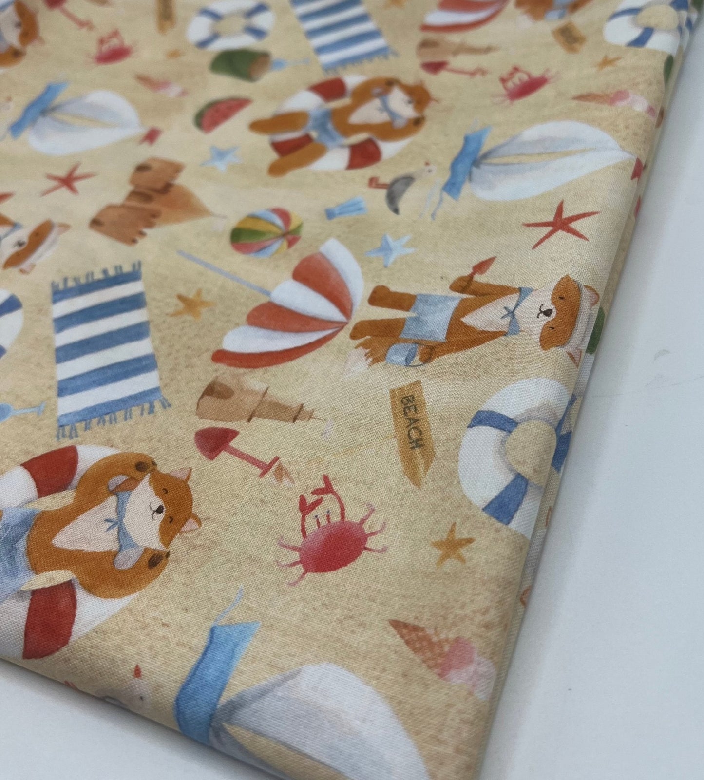 Little Johnny Beach Cotton 155 GSM 100% Cotton Fabric
