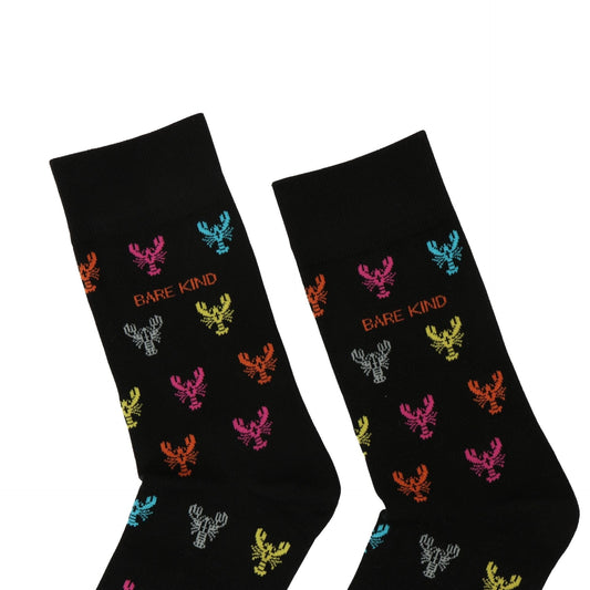 Save the Lobster Small Motif Bamboo Socks