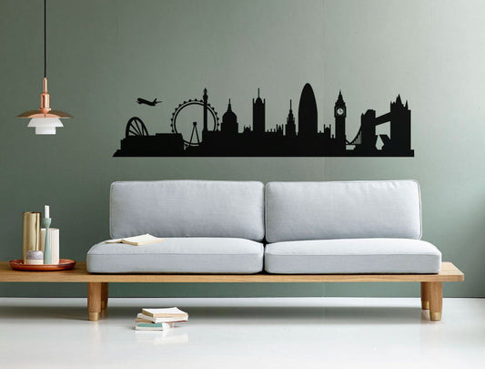 London Wall Sticker Skyline Silhouette