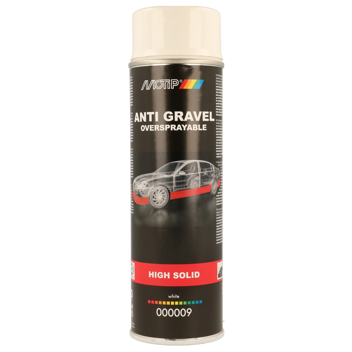 MOTIP Sprayable Stone Chip Spray White High Soild – 500ml