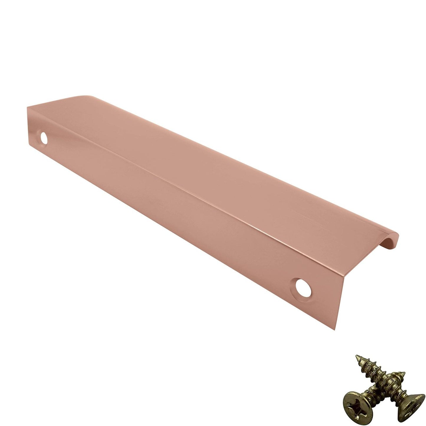 Rose Gold Aluminium Cabinet Handle – Modern Door, Drawer & Cupboard Bar Pull (Multiple Sizes)
