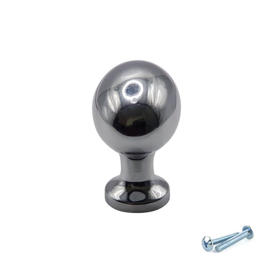 M4TEC Polished Chrome Oval Knob Handle – VG8 Series (36mm Cabinet, Drawer & Cupboard Knob)