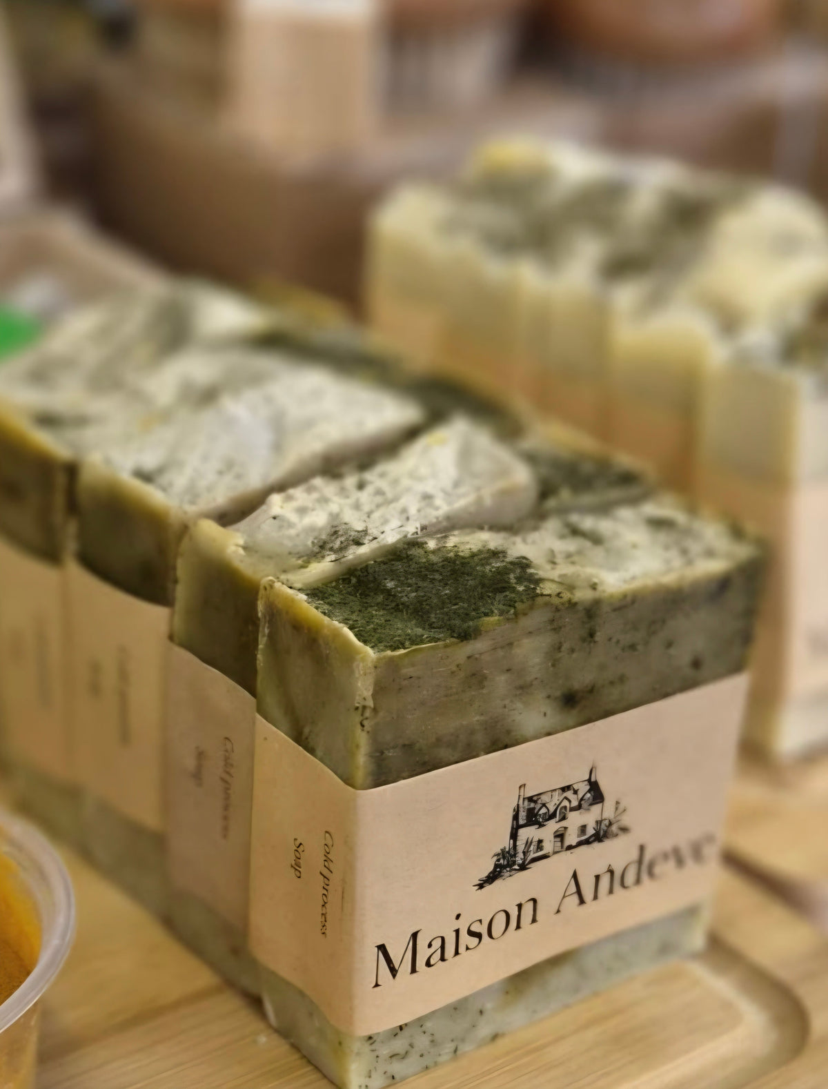 Nettle & Spirulina Scrub Soap Bar – Natural Exfoliating Handmade Soap