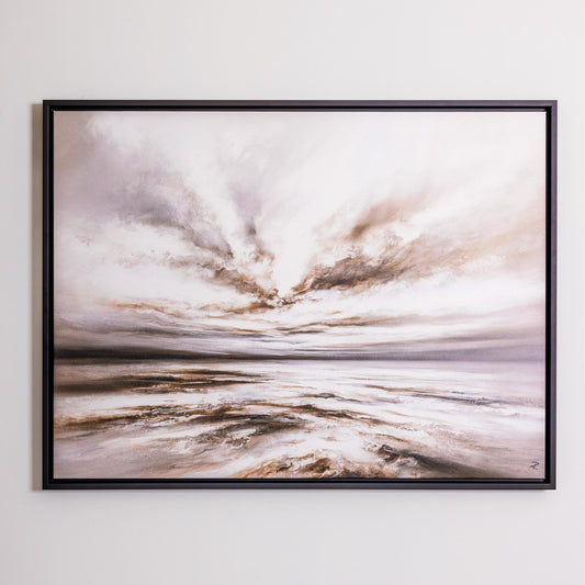Drift Landscape Framed Printed Canvas
