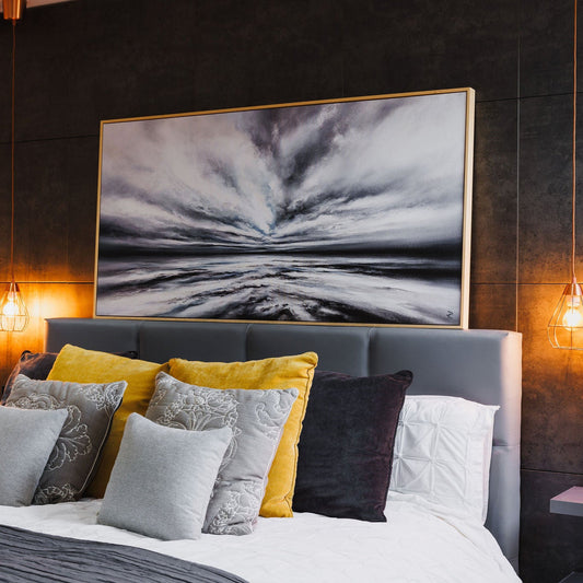 Serenity Panoramic Framed Printed Canvas