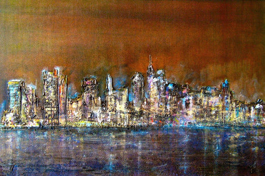Manhattan Nights | Statement Interior Wall Art from Scotland