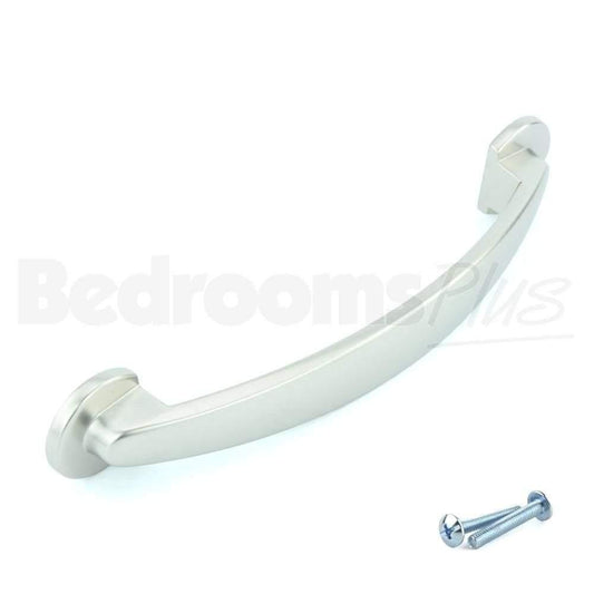 Matt Nickel Cabinet & Cupboard Pull Handle – M4TEC Cairn L6
