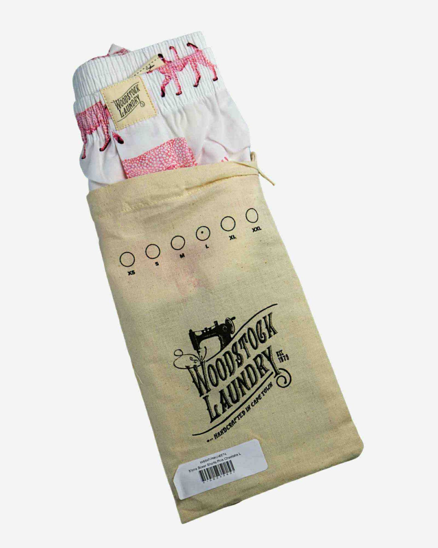 Mens Boxer Shorts - Pink Cheetah