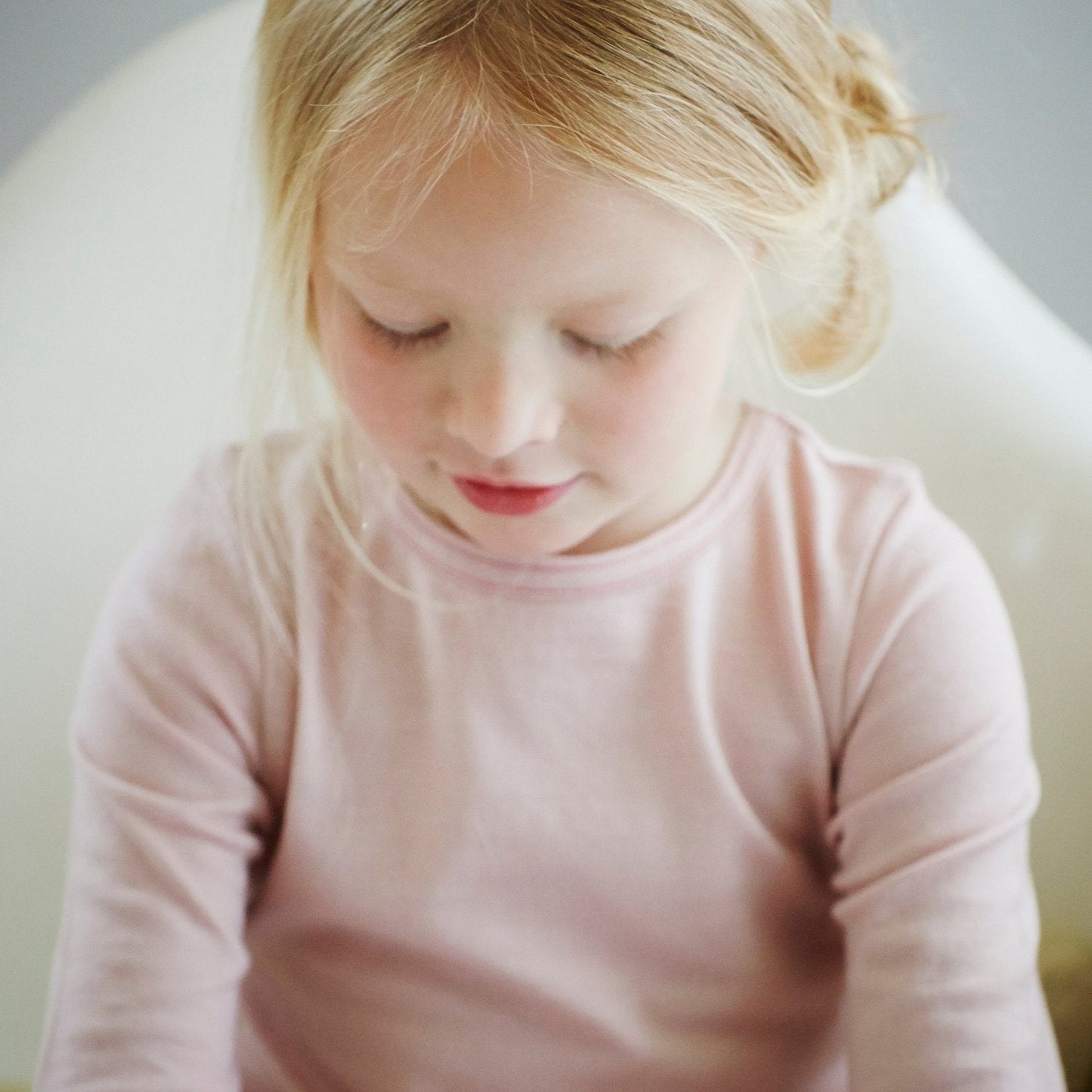 Merino Long Sleeve, Pink Peach Blossom