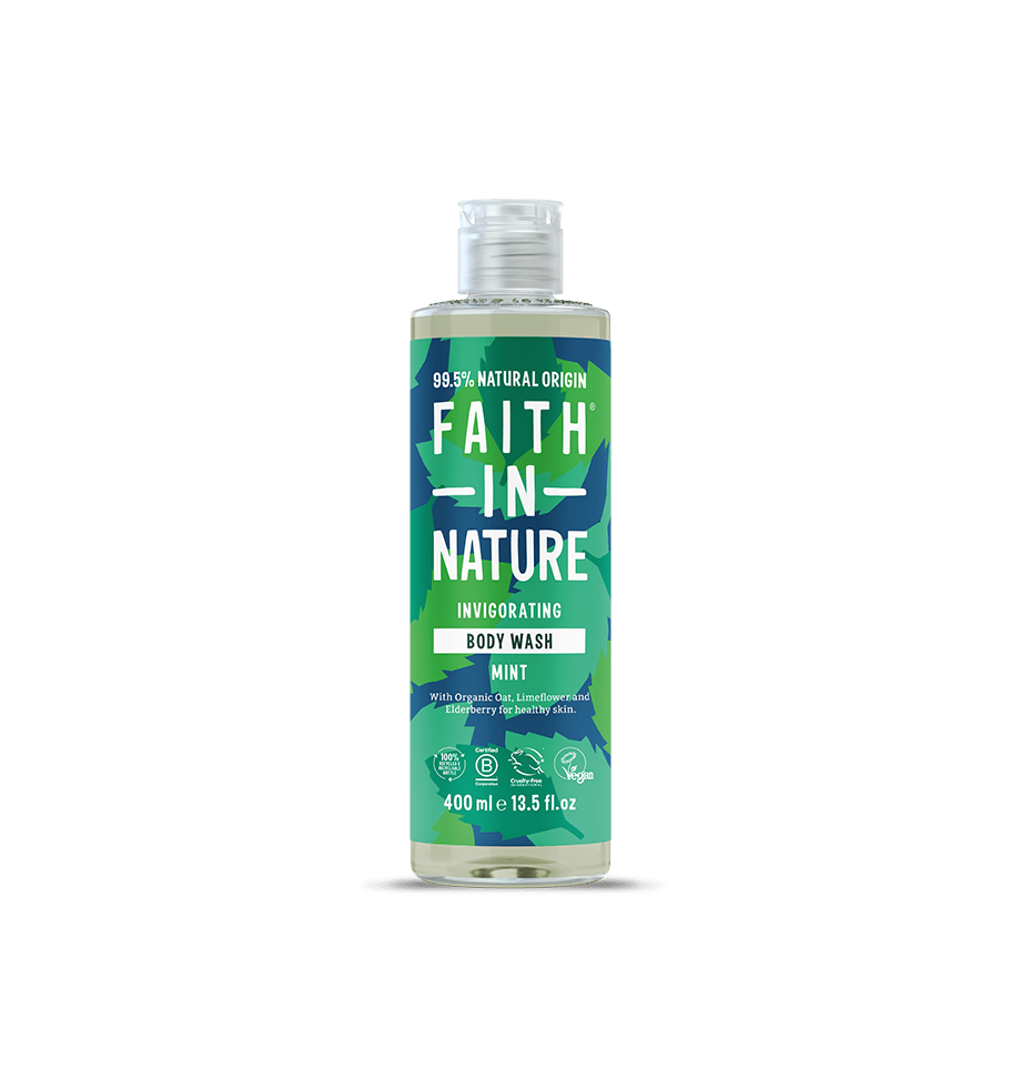 Mint Body Wash 400ml – 99.5% Natural Origin with Peppermint Oil
