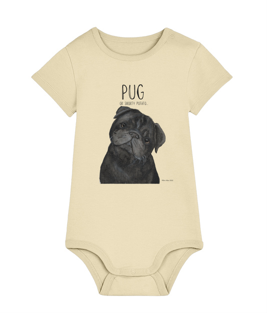 Snorty Potato Baby Bodysuit – For Your Little Pug Lover!