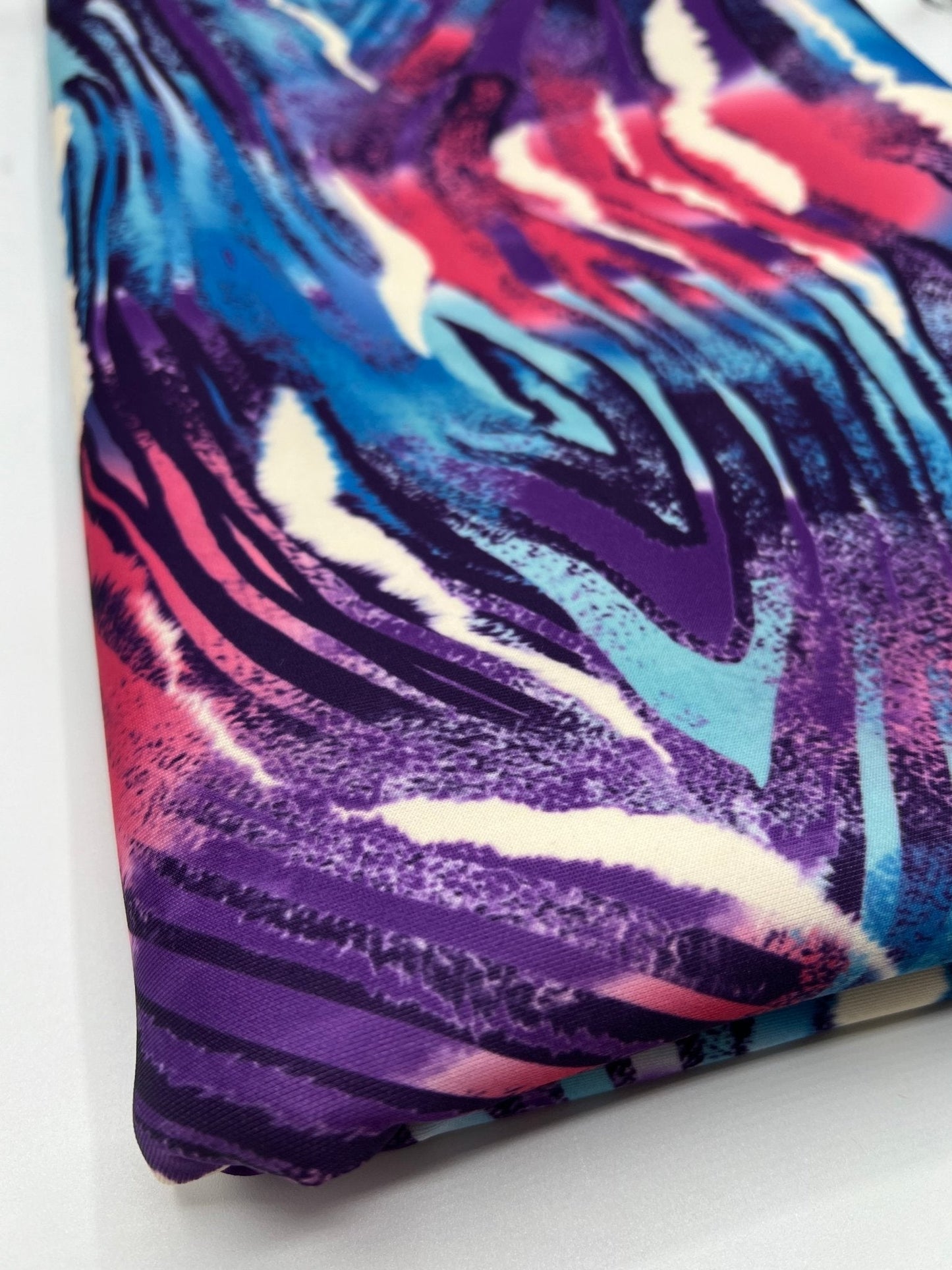 Multi Animal Plain Scuba Fabric